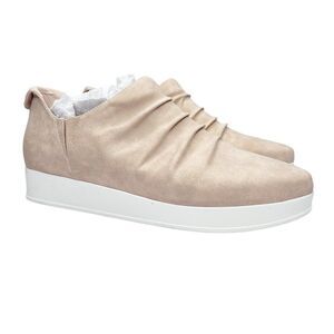 ANTELOPE Ruched Suede Slip-On Sneaker 